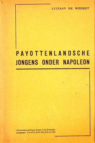 Kaft van Payottenlandsche jongens onder Napoleon