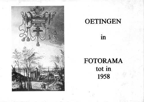 Kaft van Oetingen in fotorama tot in 1958