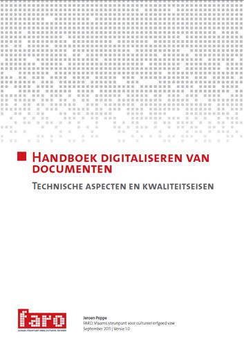 Kaft van Handboek digitaliseren van documenten