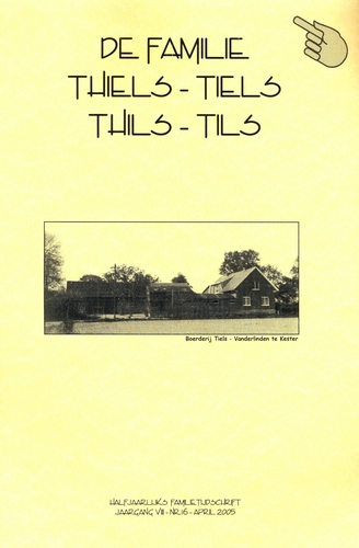 Kaft van De familie Thiels-Tiels-Thils-Tils 16