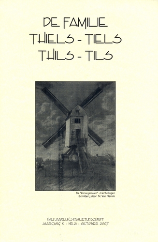 Kaft van De familie Thiels-Tiels-Thils-Tils 21