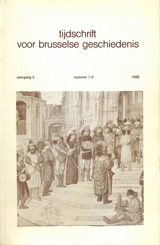 Kaft van Tijdschrift voor Brusselse geschiedenis