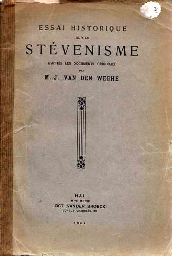 Kaft van Essai historique sur le Stévenisme