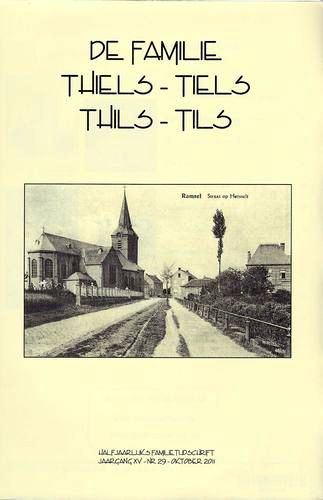 Kaft van De familie Thiels-Tiels-Thils-Tils 29