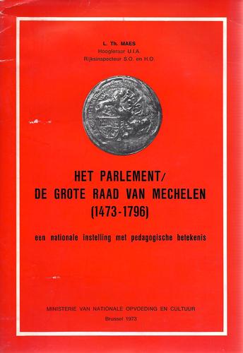 Kaft van Het parlement de grote raad van Mechelen 1473-1796