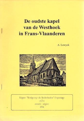 Kaft van De oudste kapel van de Westhoek in Frans-Vlaanderen