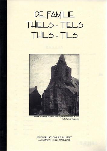 Kaft van De familie Thiels-Tiels-Thils-Tils 22