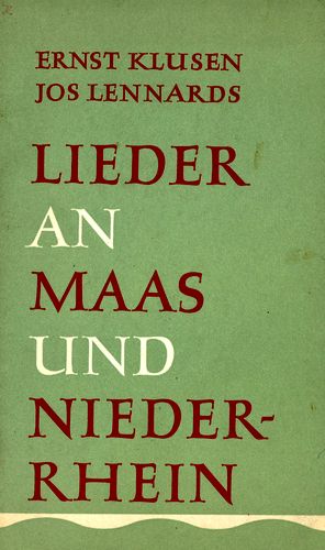 Kaft van Lieder an Maas und Nieder-Rhein