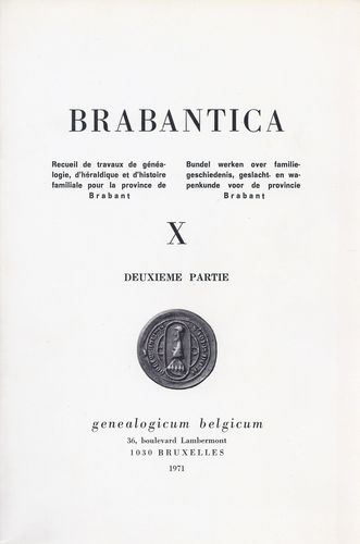 Kaft van Brabantica X