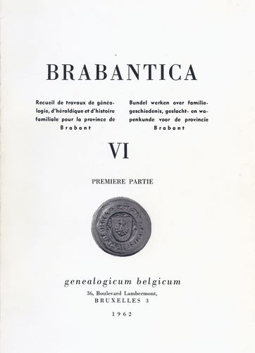 Kaft van Brabantica VI