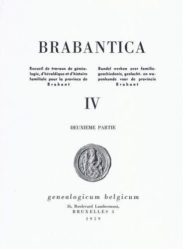 Kaft van Brabantica IV