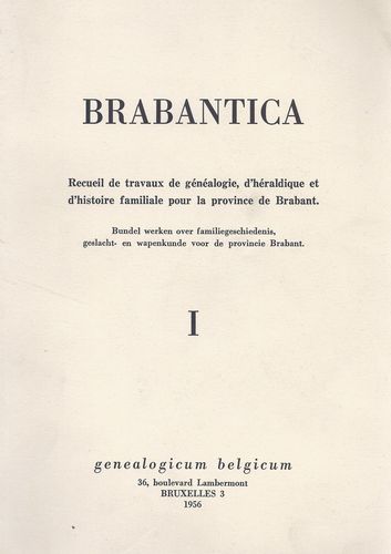 Kaft van Brabantica I