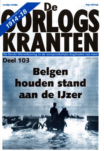 Kaft van Belgen houden stand aan de IJzer