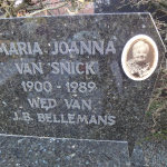 13-38 Van Snick Maria Joanna 1900-1989 wed-van J-B-Bellemans 2