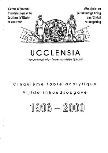Kaft van Ucclensia Index 5