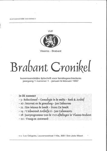 Kaft van Brabant Cronikel 1997-1