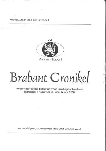 Kaft van Brabant Cronikel 1997-3