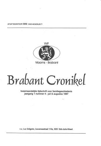 Kaft van Brabant Cronikel 1997-4
