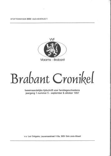 Kaft van Brabant Cronikel 1997-5