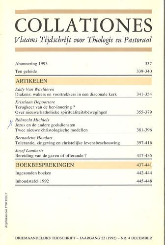 Kaft van Collationes 1992-4