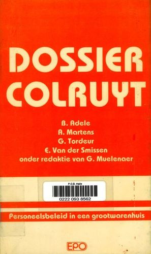 Kaft van Dossier Colruyt