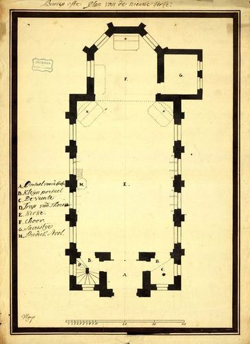 Kaft van Leerbeek - Plannen van de kerk 1772