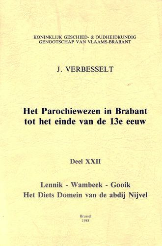 Kaft van Het parochiewezen in Brabant tot het einde van de 13de eeuw