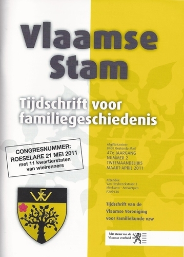 Kaft van Vlaamse Stam 2011-01