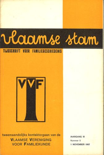 Kaft van Vlaamse Stam 1967-01