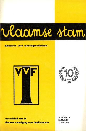 Kaft van Vlaamse Stam 1974-05