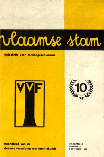 Kaft van Vlaamse Stam 1974-08