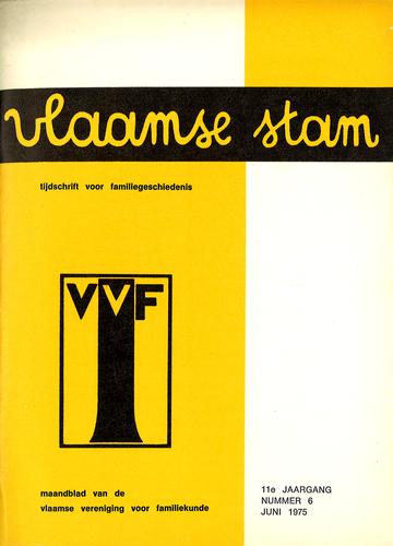 Kaft van Vlaamse Stam 1975-06