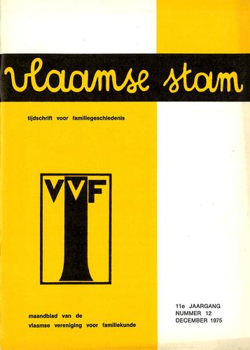 Kaft van Vlaamse Stam 1975-12