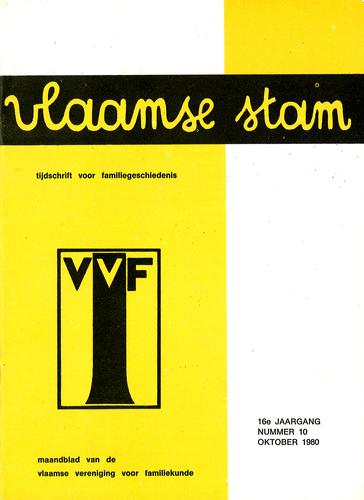 Kaft van Vlaamse Stam 1980-10