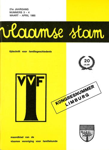 Kaft van Vlaamse Stam 1985-03-04