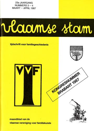 Kaft van Vlaamse Stam 1987-03-04