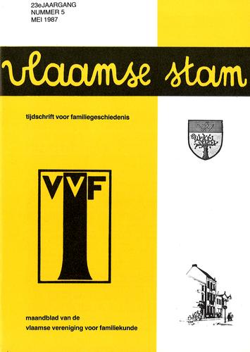 Kaft van Vlaamse Stam 1987-05