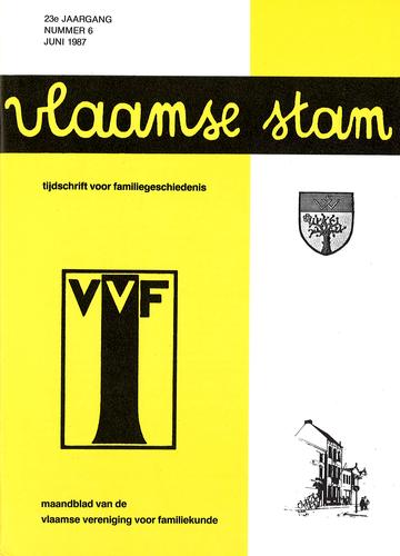 Kaft van Vlaamse Stam 1987-06