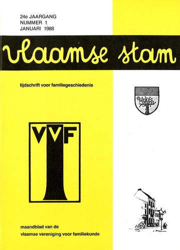 Kaft van Vlaamse Stam 1988-01