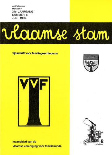 Kaft van Vlaamse Stam 1988-06