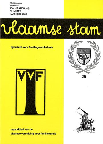 Kaft van Vlaamse Stam 1989-01