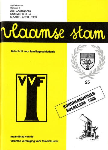 Kaft van Vlaamse Stam 1989-03-04