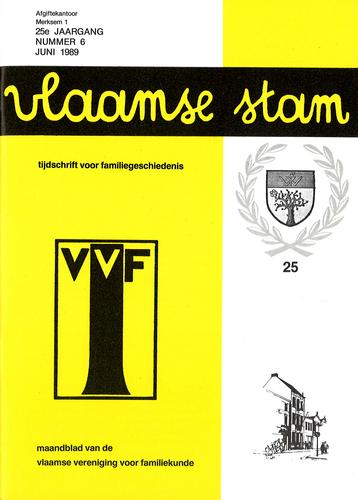Kaft van Vlaamse Stam 1989-06