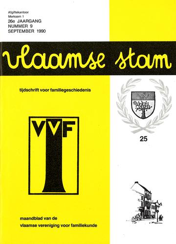Kaft van Vlaamse Stam 1990-09