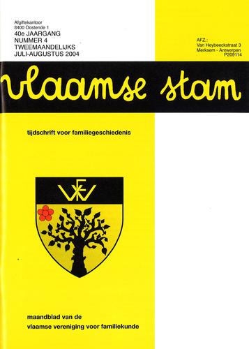 Kaft van Vlaamse Stam 2004-04