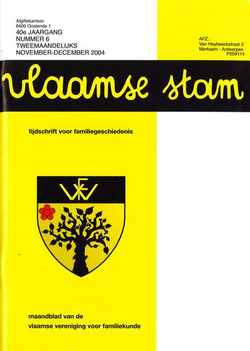 Kaft van Vlaamse Stam 2004-06