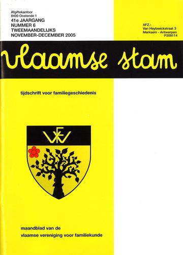 Kaft van Vlaamse Stam 2005-06