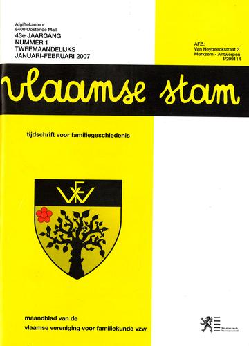 Kaft van Vlaamse Stam 2007-01