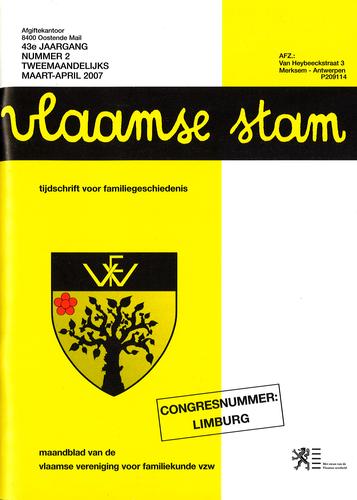 Kaft van Vlaamse Stam 2007-02