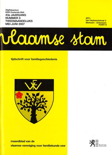 Kaft van Vlaamse Stam 2007-03